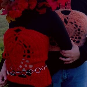 Caught in Their Web Crochet Halter Top